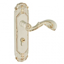 宝雕 欧式双舌静音象牙白室内房门锁M87457 象牙白宝雕